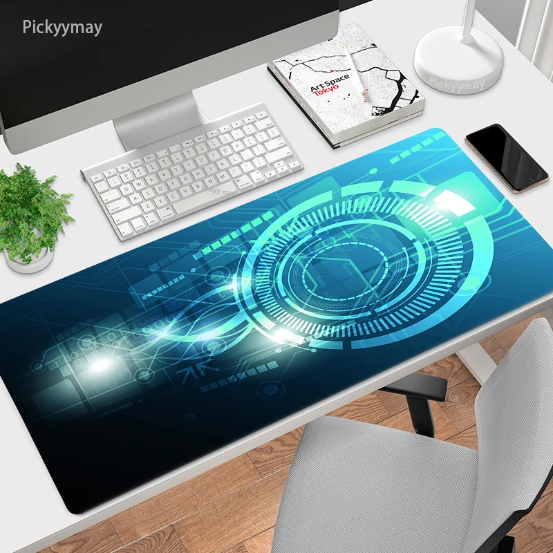 Large Gaming Mouse Pad PCB Geek Keyboard Mousepad Gamer Rug Pc Accessories Gaming Computer Table Mat Carpet Deskmat 90x40