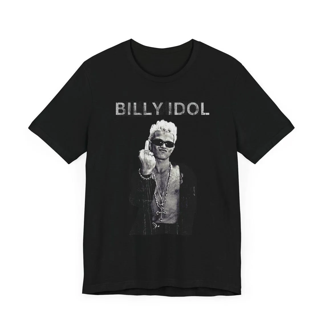 

Billy Idol Middle Finger Short Sleeve T-Shirt B93786