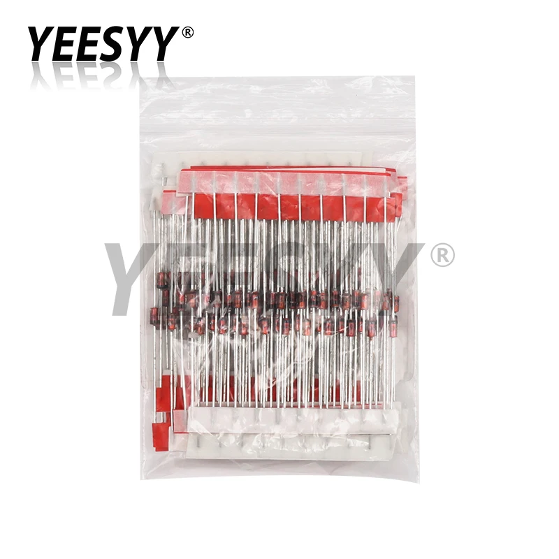 140pcs 1W Zener Diode Kit DO-41 3.3V-24V 14Values Each 10pcs DIY Sample Set New