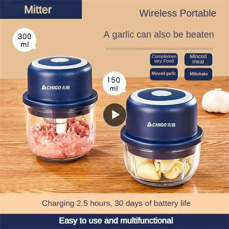 

Shredder Mini Durable Usb Rechargeable Multifunctional Portable Kitchen Cooking Accessories Electric Meat Grinder 250ml