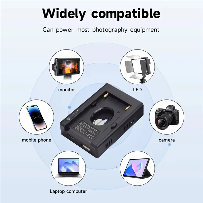 ABSQ-NP-F إلى V جبل محول البطارية لوحة محول لكانون 5D2 5D3 DSLR كاميرا LED ضوء رصد