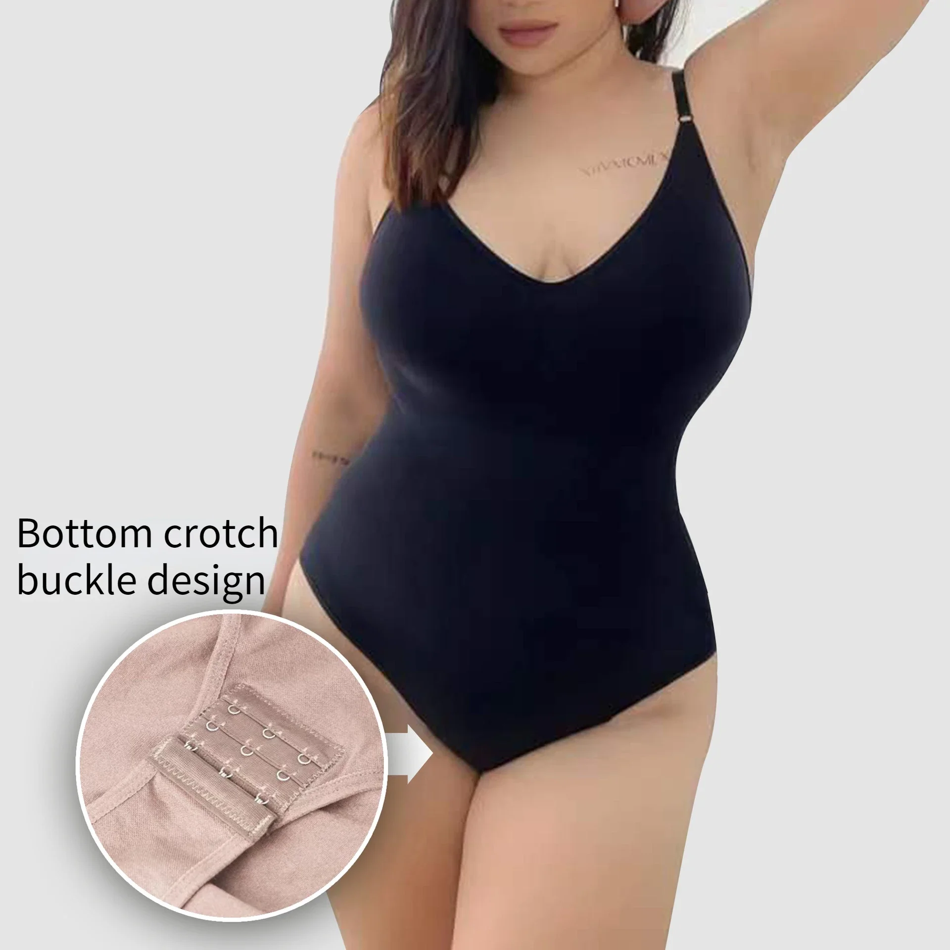 Women Bodycon Bodysuit Sexy Seamless Jumpsuit Shapewear Female Belly Lift Buttocks Shaping Elastic Underwear Skinny Body Corsets