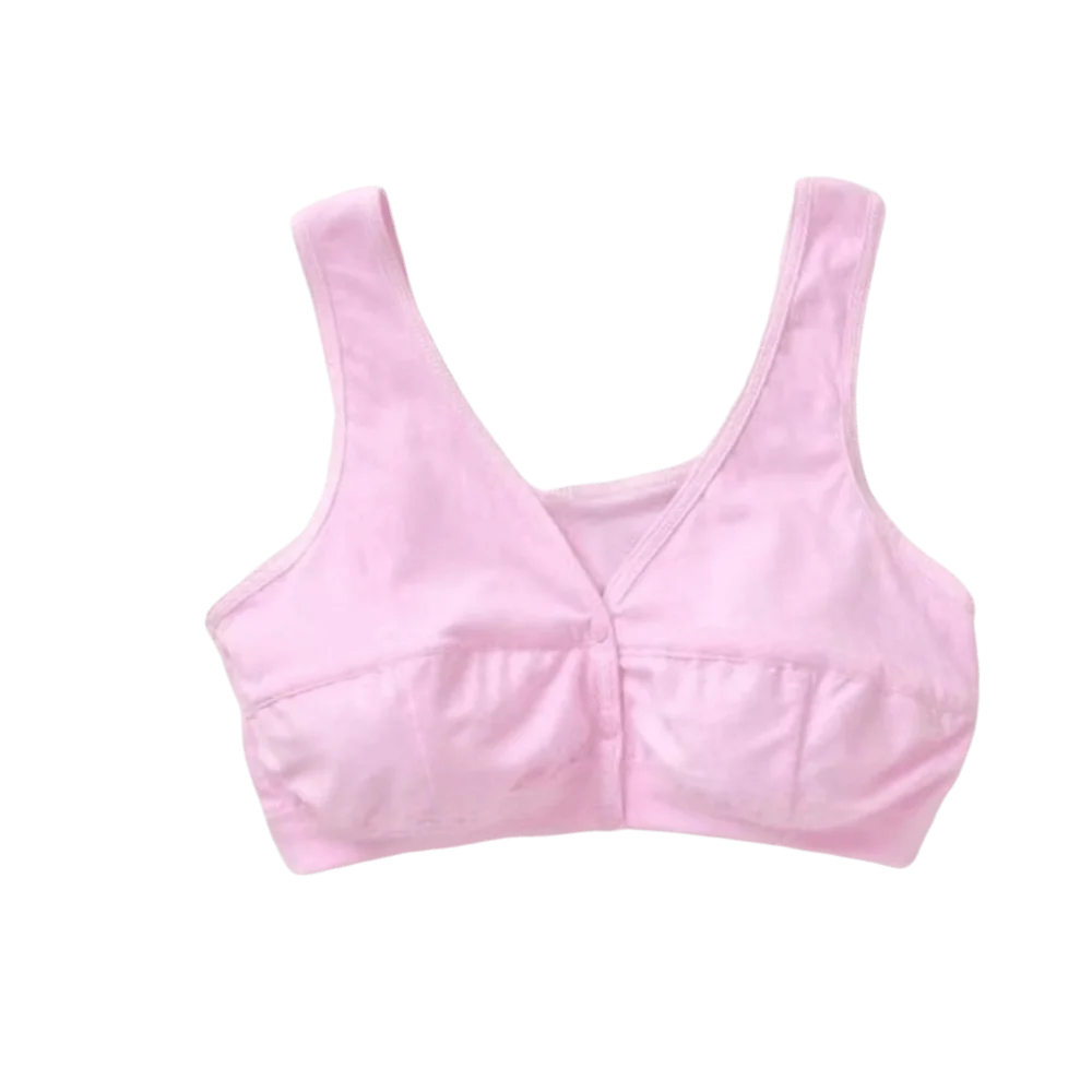 Camisole Style U Back Front Closure Bra Thin Plus Size Wireless Bra Underwear Gathered Front Buckle Bra Lactation Period