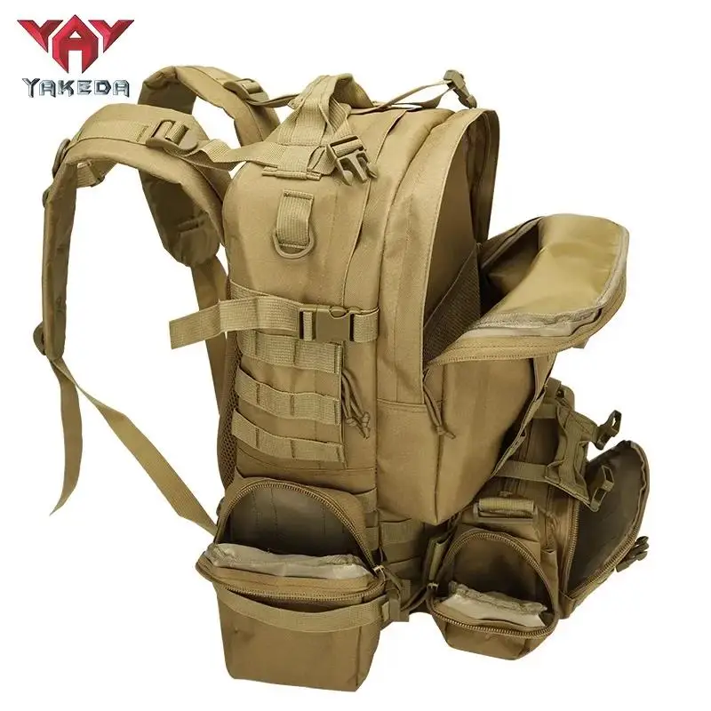 

YAKEDA 600D MOLLE ФУНКЦИОНАЛЬНЫЕ ТАКТИЧЕСКИЕ СУМКИ для походов на открытом воздухе, спортивная спортивная сумка, тактический рюкзак для тренировок на открытом воздухе