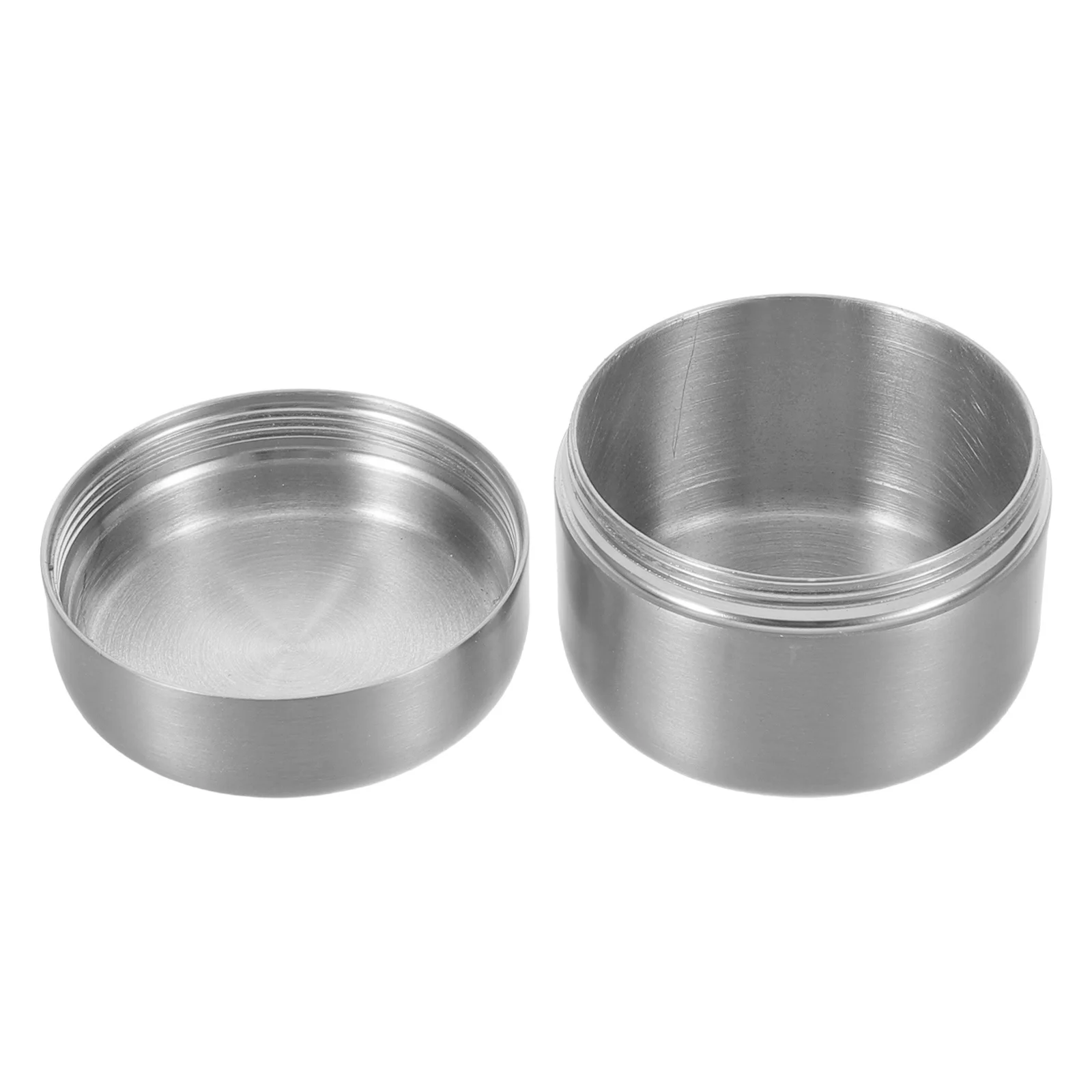 

Waterproof Pill Box Stainless Steel Round Metal Medicine Storage Container Portable Compact Travel Pill Case Airtight Small