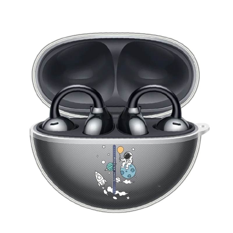 FreeClip ヘッドフォン プロテクター用クリア ソフト TPU ケース 落下防止ケース ポーチ