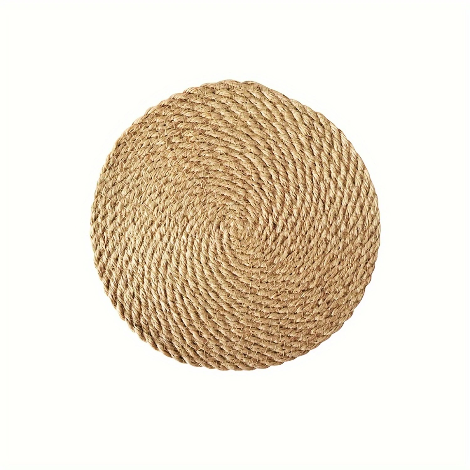 

1pcs Linen-grass circular table heat insulation mat