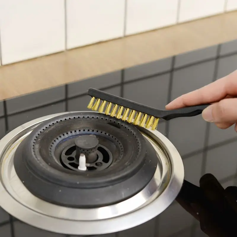 2 spazzole metalliche, spazzole metalliche e spazzole in rame, in acciaio inox, per rimuovere la ruggine, rimuovere gli strumenti di pulizia, parti meccaniche, accessori per la pulizia