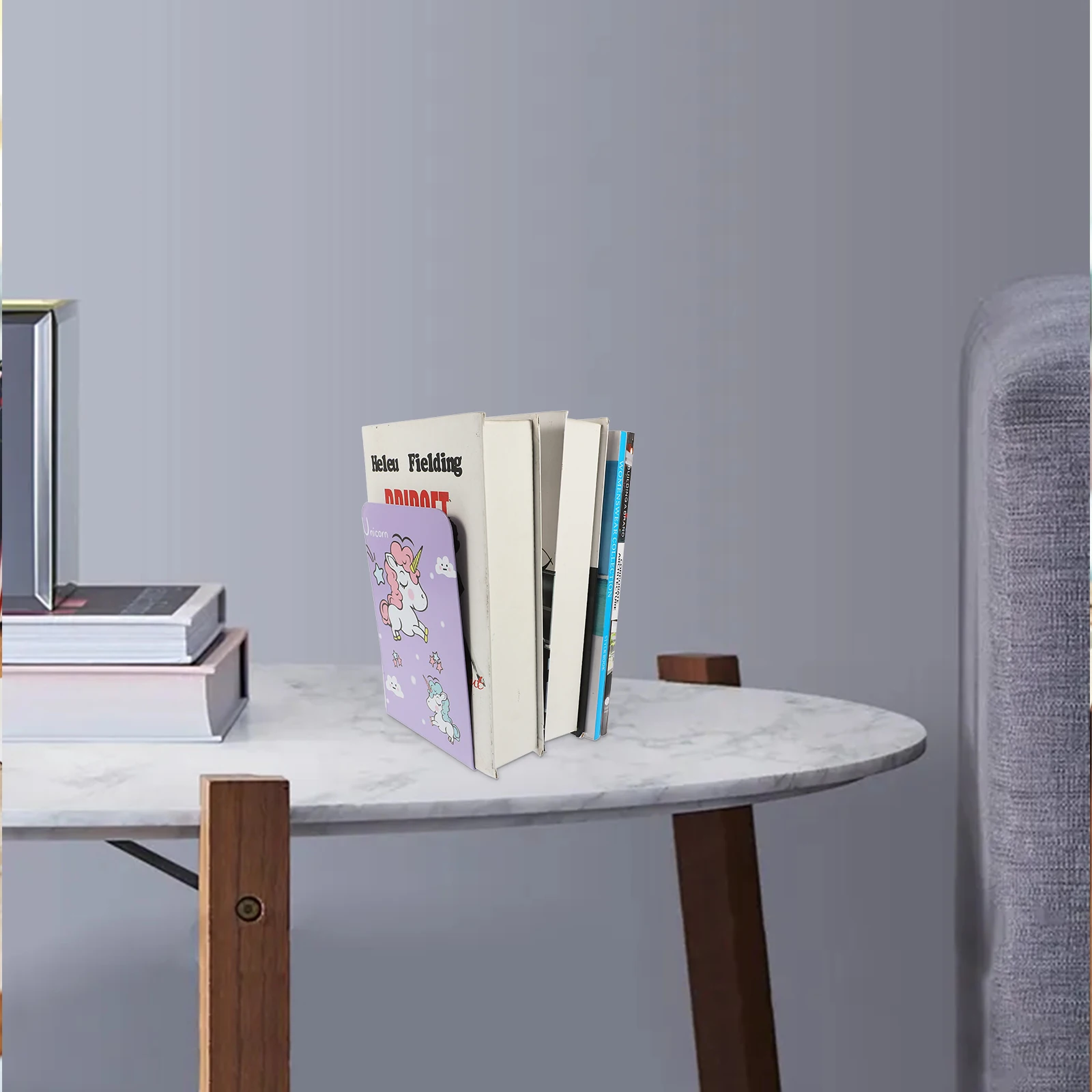 

Dining Table Unicorn Book Stand Child Ends Iron Holders Wear-resistant Organizer