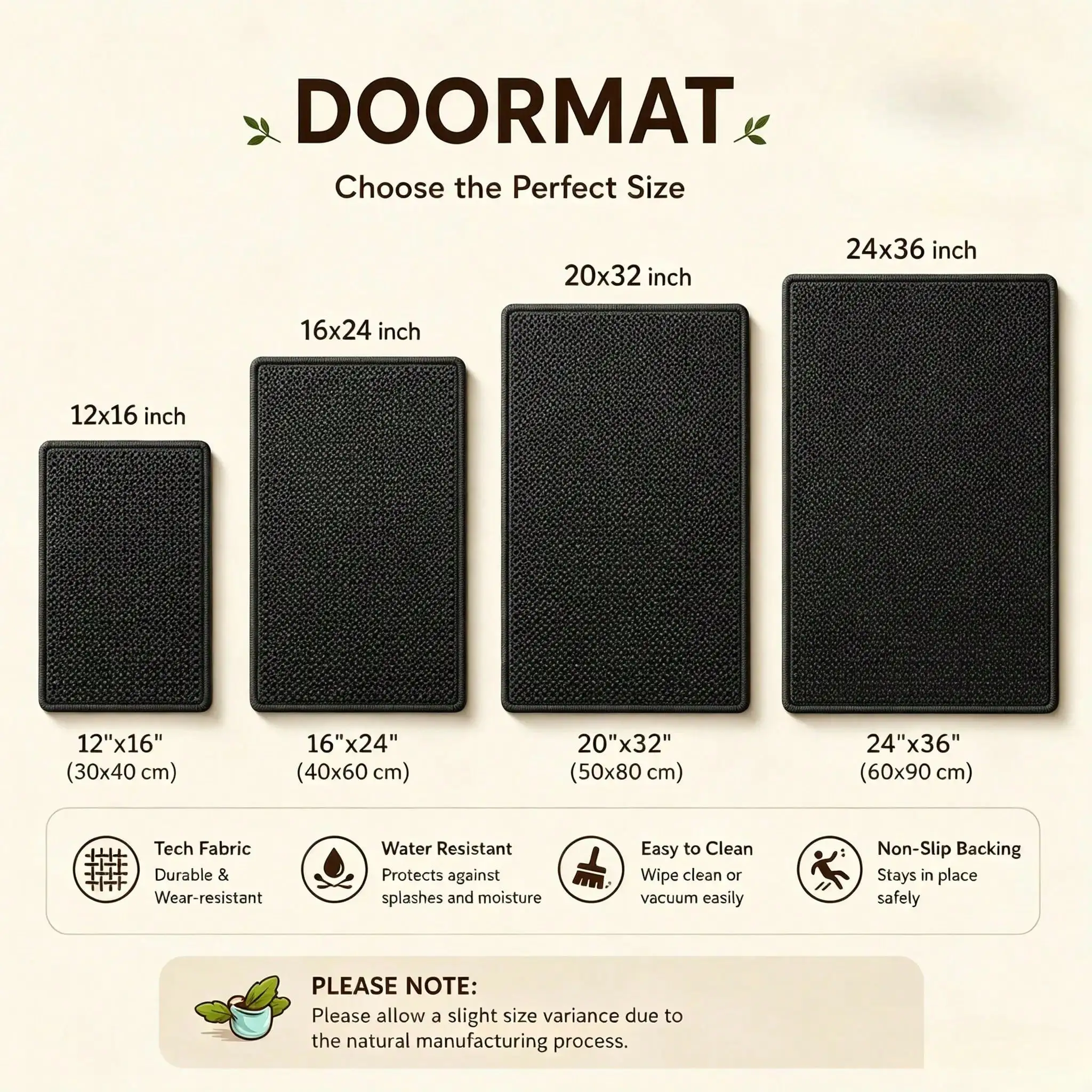 Gothic Halloween Doormat: Strange & Unusual Welcome