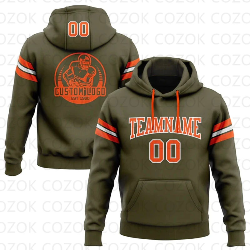 Customized Hoodie Brown Color Jersey 3D Printed  Unisex Pullovers Hoodie Casual Sweatshirts