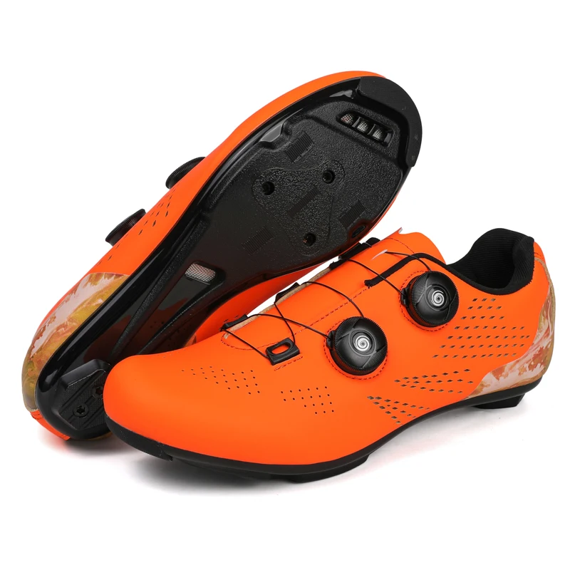 Lockable Cycling Shoes for Road Cycling, Mountain Biking, Non-Lockable and Lockable Cycling Shoes for Men, Professional Hard-Soled Shoes