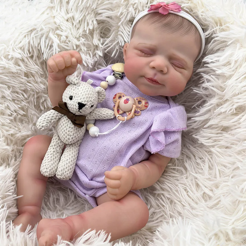 

48cm Pascale Full vinyl Body Reborn Doll with 3D Skin Multiple Layers Painting with Visible Veins