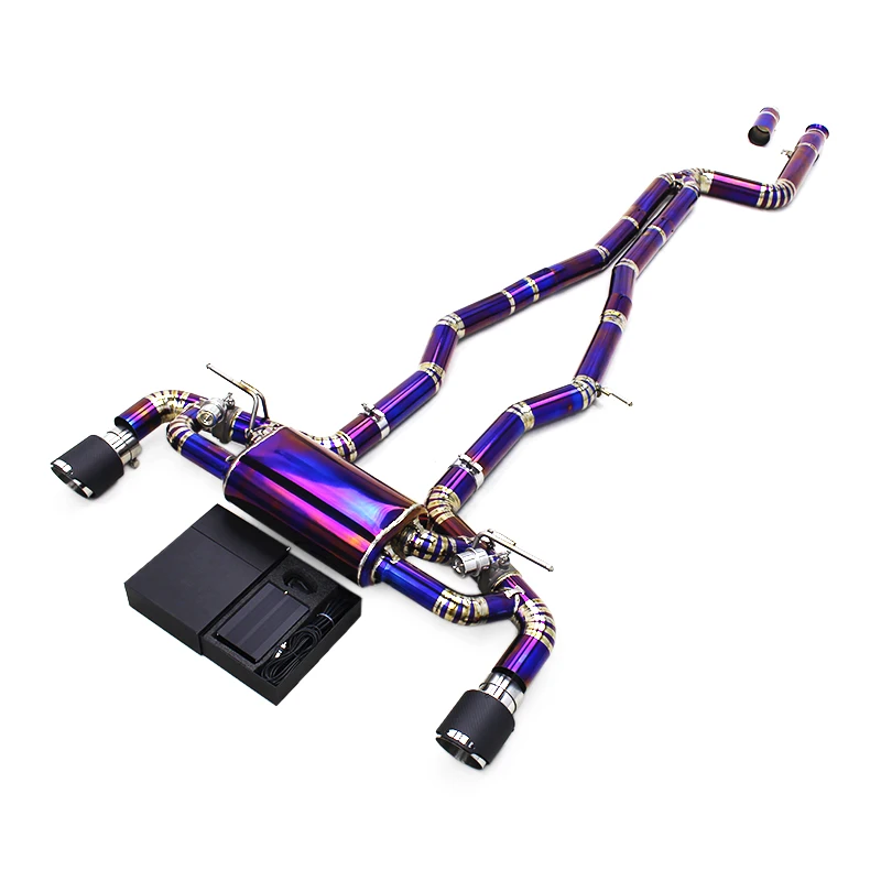 

Titanium Exhaust Pipe System For Toyota SUPRA A90 3.0T 2017-2023 Vacuum Valve Muffler With Remote Controller Kit System