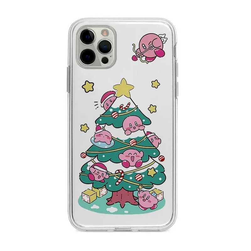 Lovely Christmas Stars K-Kirbys Phone Case for Oppo A3x A3 A60 A79 A98 A78 A58 A38 A18 A57 A76 A17 A74 A94 A36 A55 A15 Soft TPU