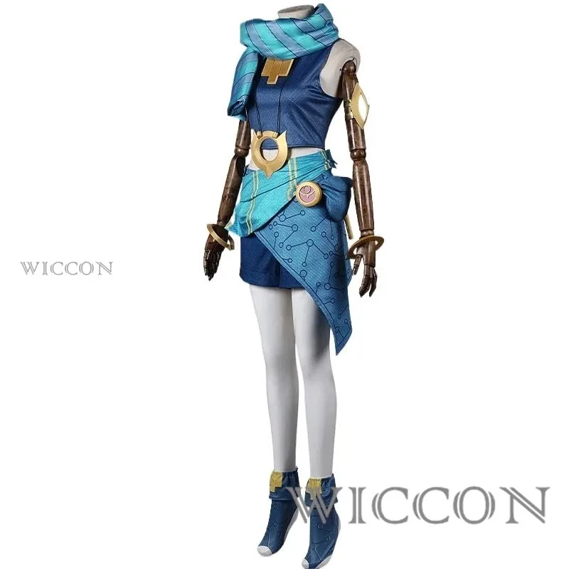 

DY20Zoe Косплей LOL Aspect Of Twilight Косплей Костюм Для Женщин Девочек Взрослый Парик И Обувь 3D Печать Аниме Наряд Хэллоуин Co