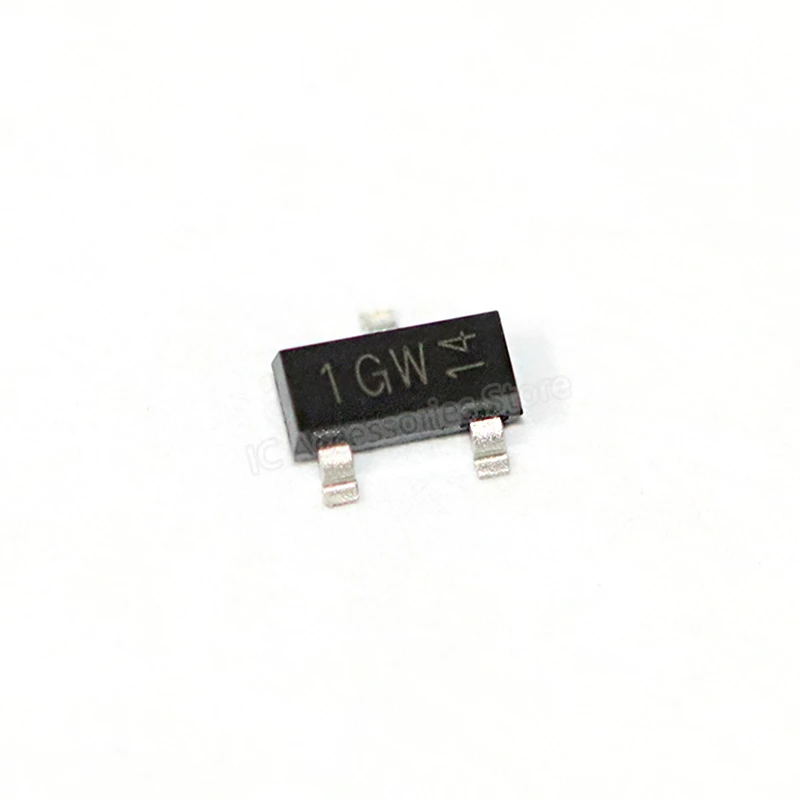 50PCS BC847B/BC847C SOT-23 Screen Printing 1FW/1GW 45V 100mA SMD Transistor Brand new original