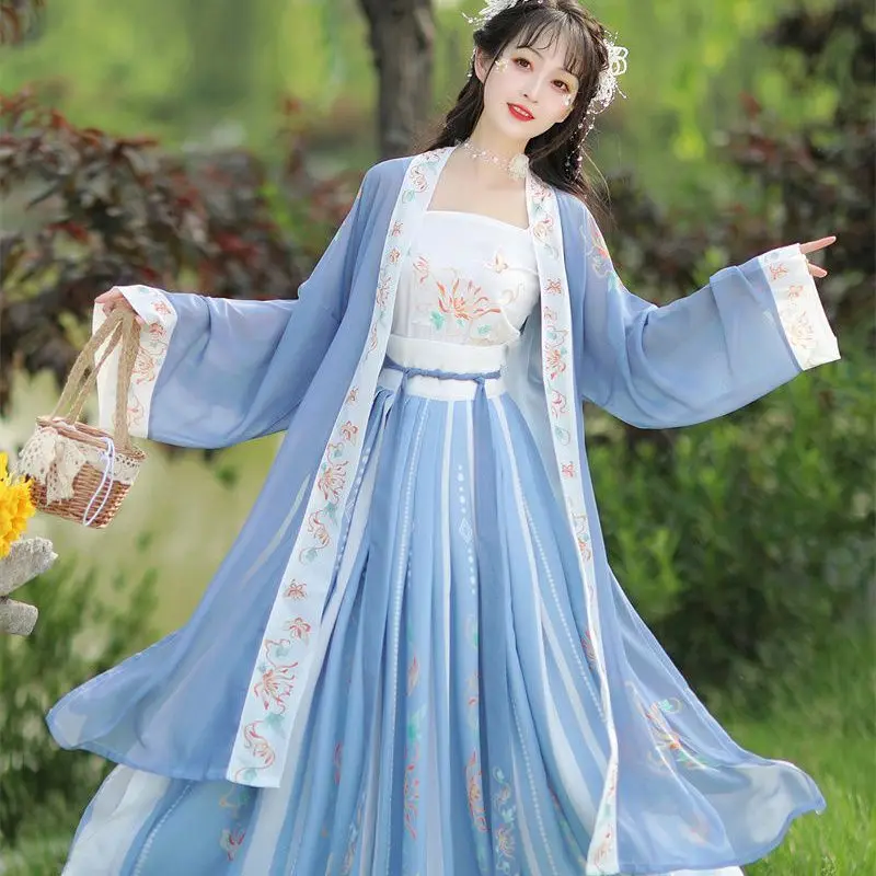 

Chinese style Hanfu role-playing women's stage costumes dance antique Hanfu graduation dance formal birthday gift