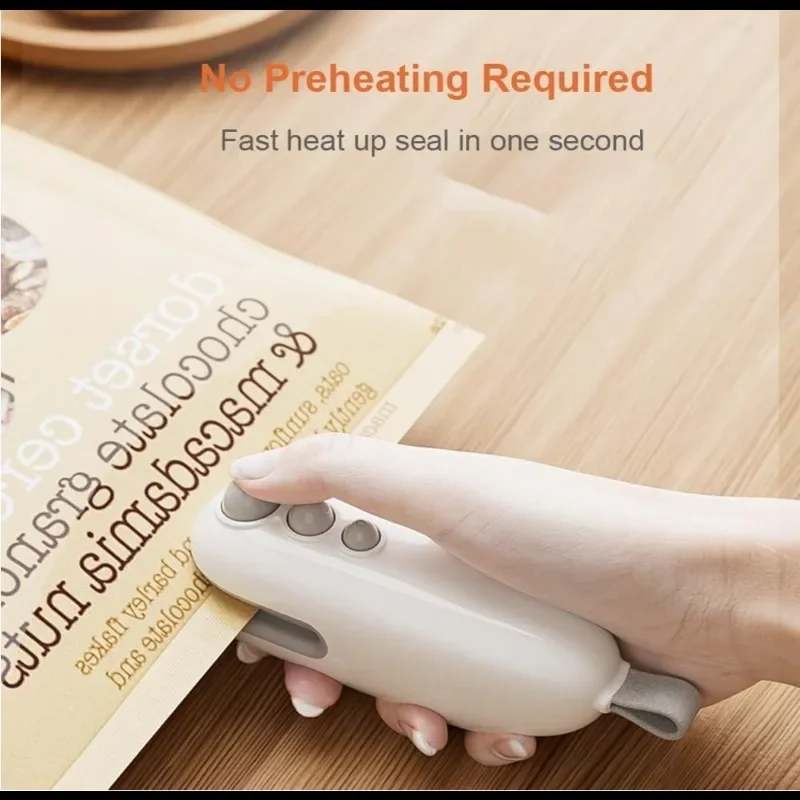 2 In 1 Mini Bag Sealer Cutter  - Food Storage Vacuum Sealer Machine 评论和价格