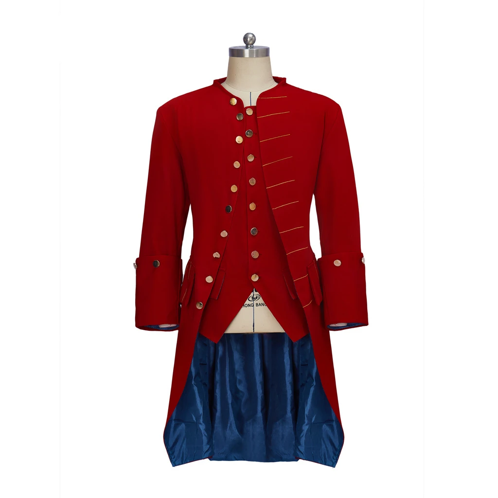 

Medieval Queen Elizabeth Tudor Period French 18th Century Cosplay Costume Jacket Adult Mens Medieval Evening Coat