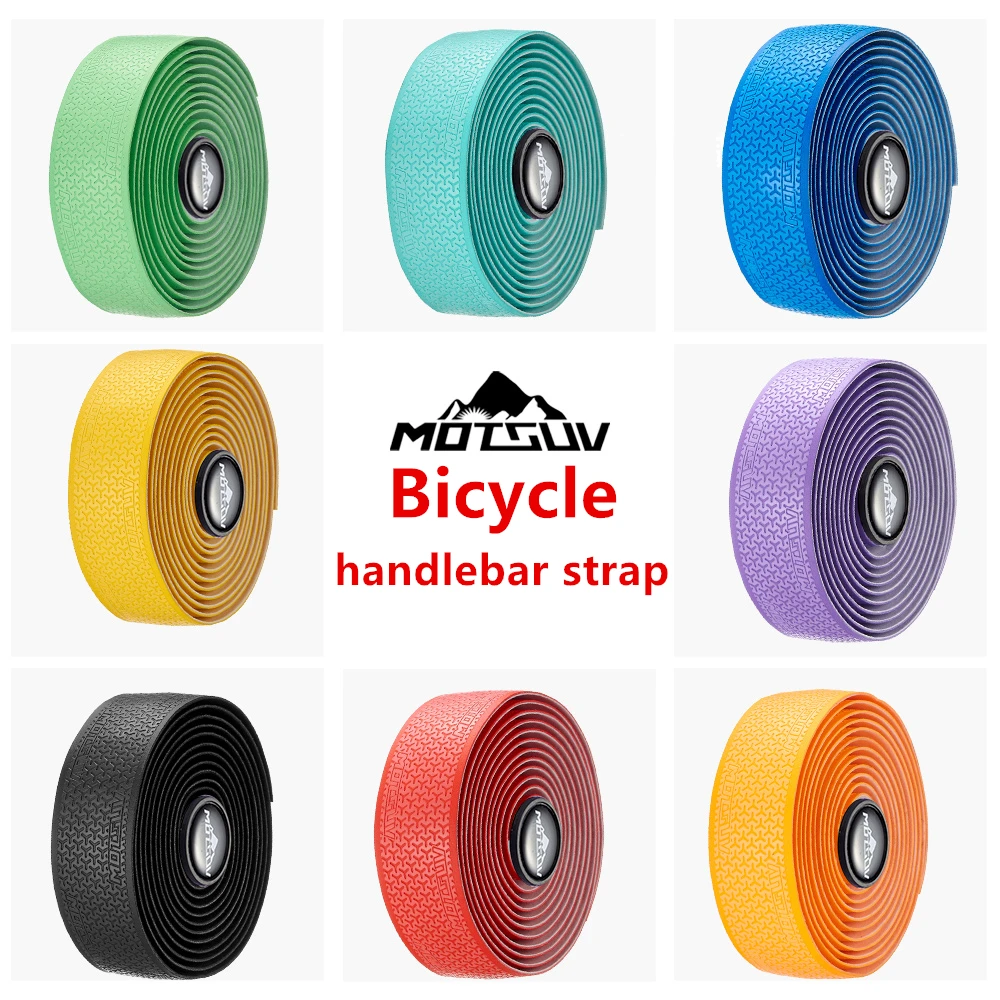 MOTSUV-Road Bicycle Soft Handle Adhesive Tape, Professional Shock Absorbing, Anti Vibration Handle Strap, Bicycle Accessories