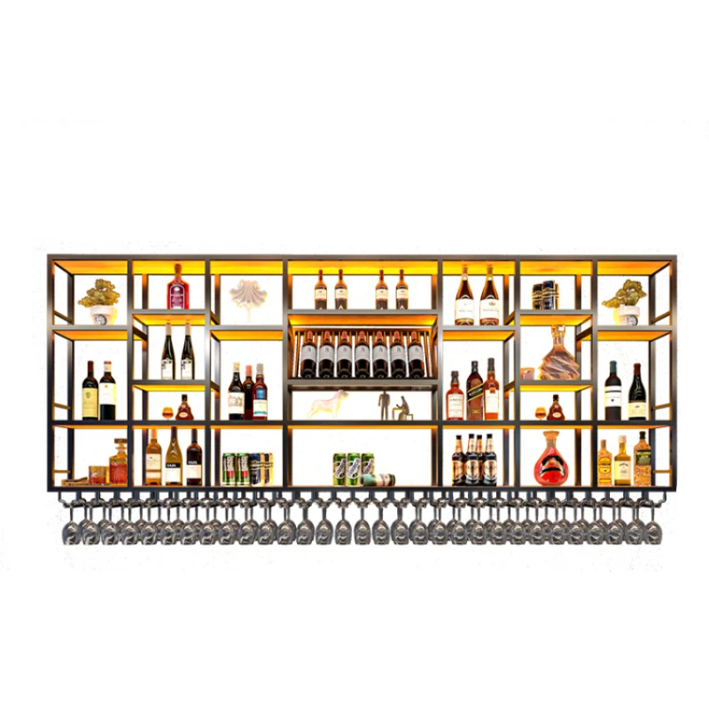 Bottle Industrial Bar Cabinet Luxury Sideboard Storage Corner Bar Cabinet Square Display Estante Para Vinos Bar Decorations