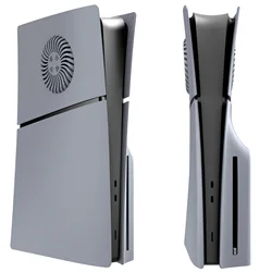 Grey Color 30th Anniversary Faceplate with Cooling Vent for PS5 Slim Hard Plastic Side Panels Replacement Cover for Playstation5