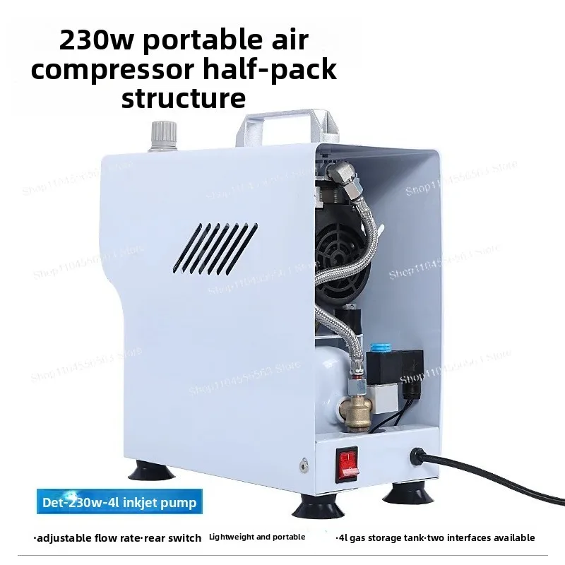 

Furniture repair model inkjet small bass oil-free tank air compressor 220V