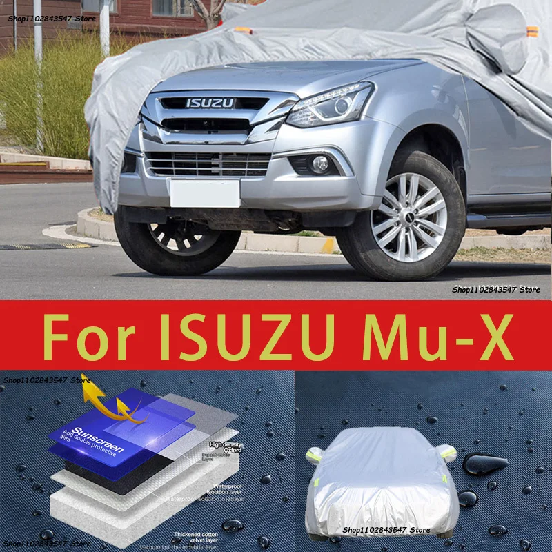 

Наружная защита для автомобиля для ISUZU Mu-X, чехол для снега, Солнцезащитный водонепроницаемый пыленепроницаемый внешний автомобильный аксессуар