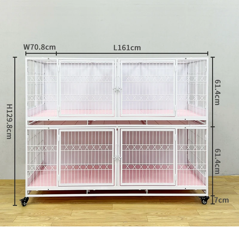 Hot Sale Foldable Cat Villa  Stackable Galvanized Metal Pet Cage  Indoor Customized Design Factory Supply