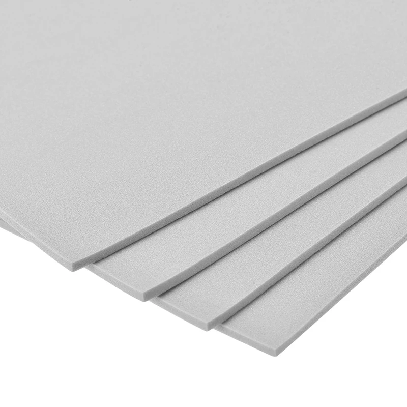 4pcs 3mm Grey EVA Foam Sheets Spone Foam 10x10 Inch Craft EVA Sheets DIY Handmade Model Making Material