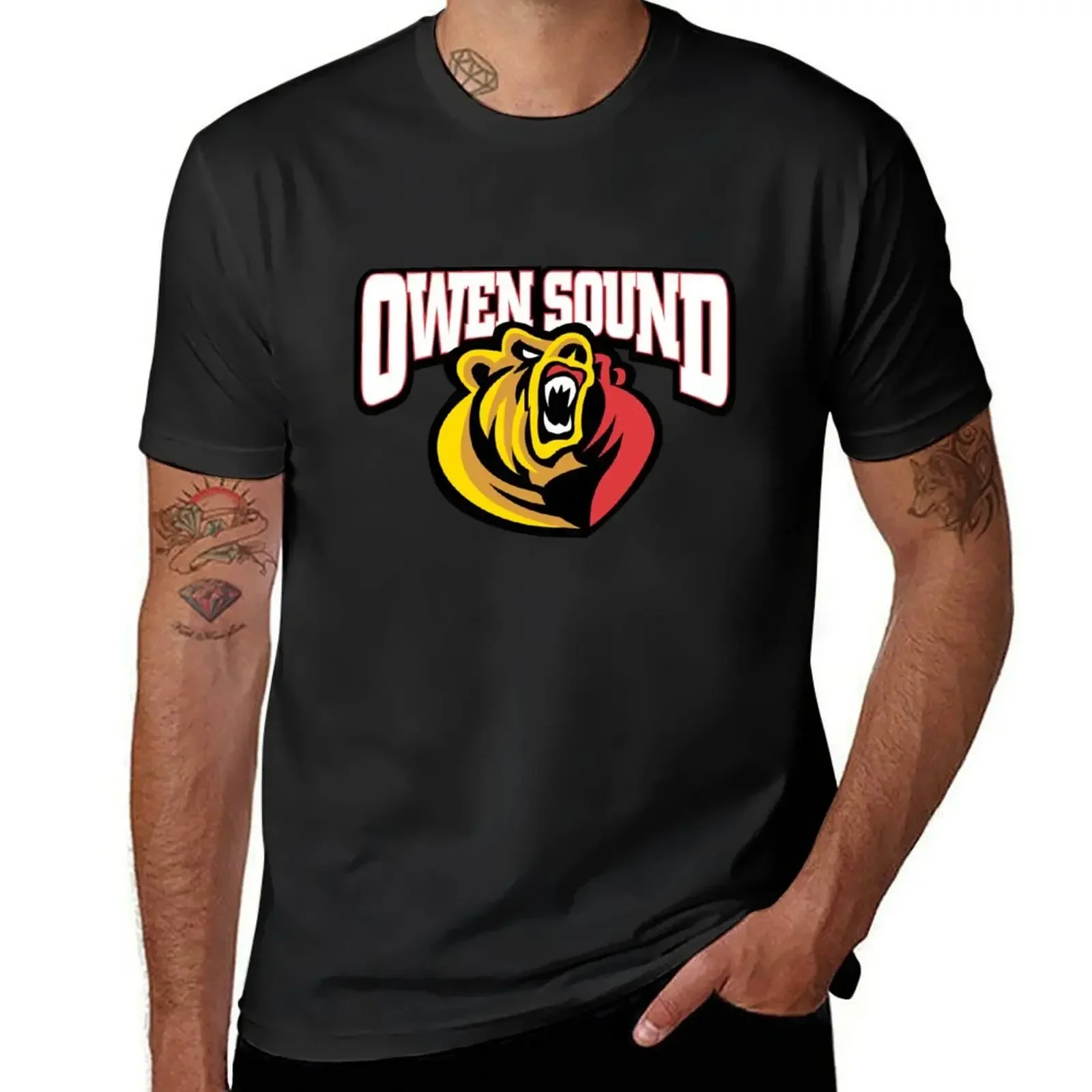 Owen Sound Attack T-Shirt summer tops kawaii clothes t shirts for men