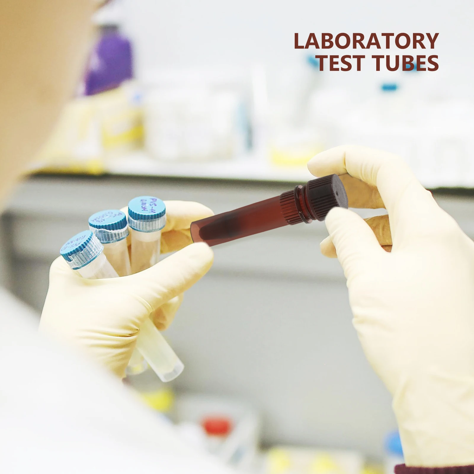 

20pcs Cryovial Brown Sampling Tubes Vials Caps Freezing Storage Scientific Experiments Test Tubes Scientific Experiment Test
