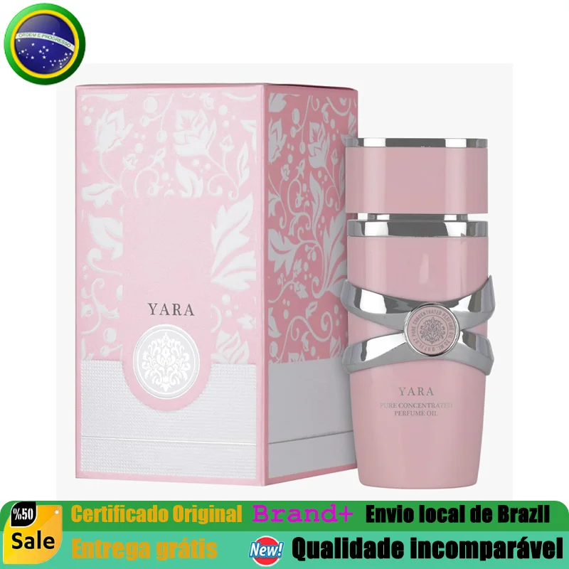 Perfume Original Yara para Mulheres Eau de Parfum Spray 100 ML, Perfume Oriental de Baunilha de Longa Duração, 3.4 Onças, Colônia de Alta Qualidade com Feromônios