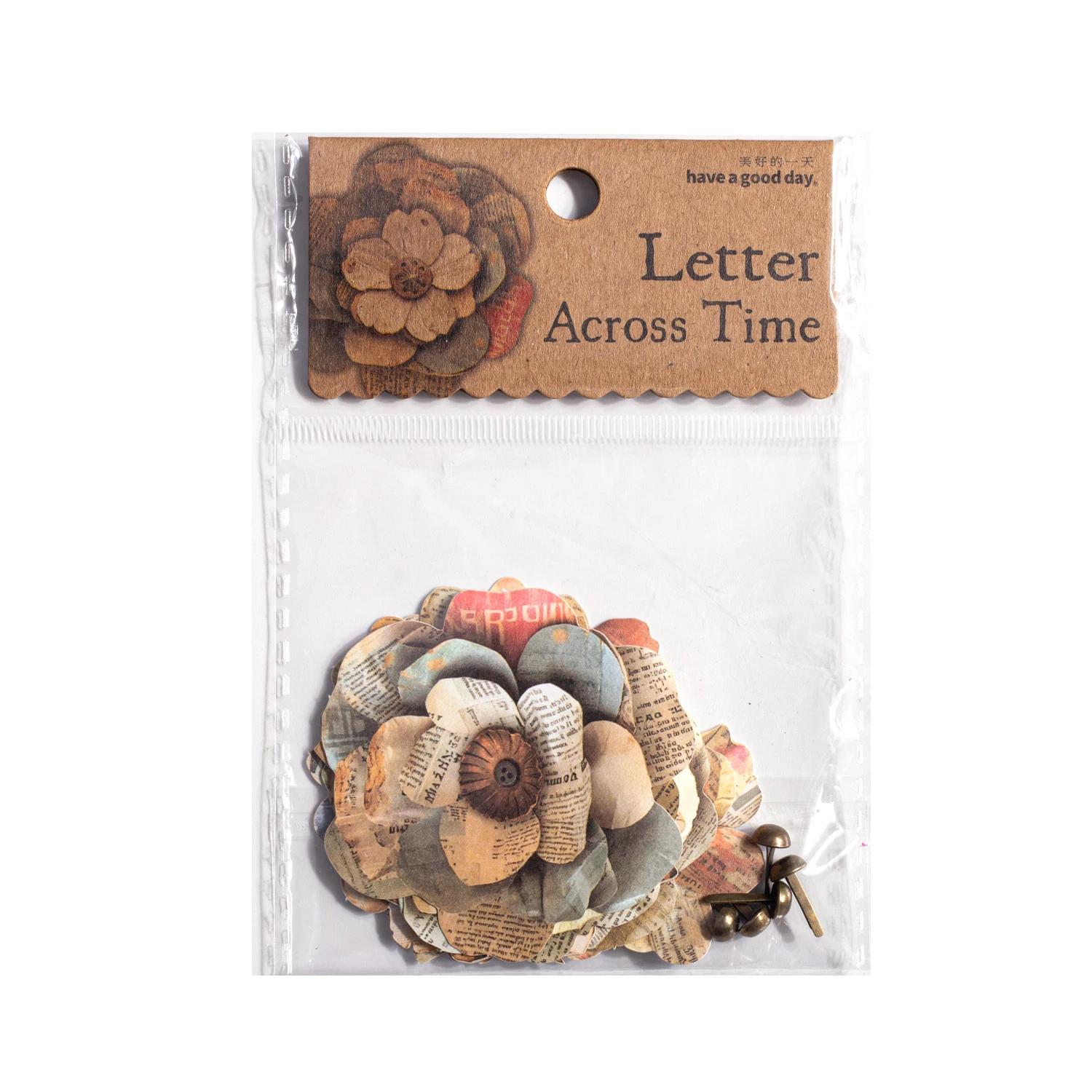 Jianwu carta através do tempo série vintage borboleta flor paisagem material colagem adesivo criativo lixo diário papelaria