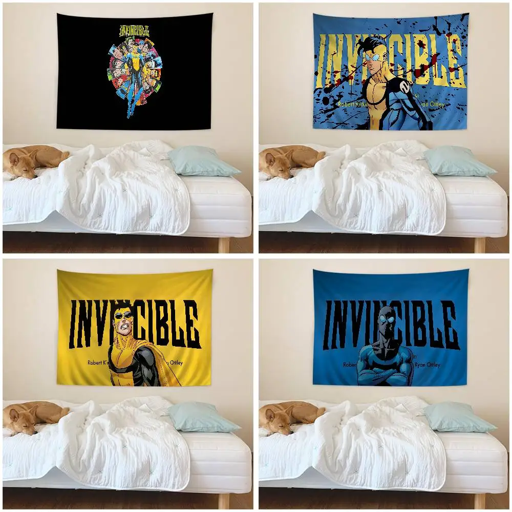 Animation I-Invincibles Tapestry Art Printing Japanese Wall Tapestry Anime Wall Hanging Home Decor