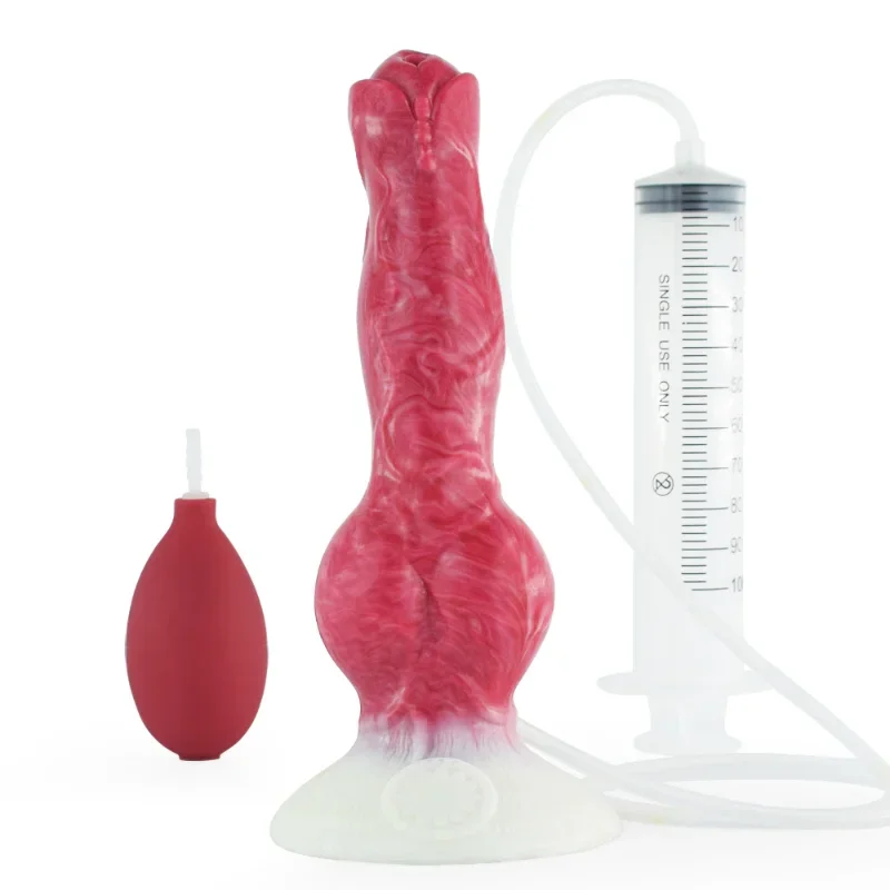 Water Spray Animal Dildo Anal Orgasm Toy Penis Cock Male and Female Adult Toy 18 Masturbator Sex Toy