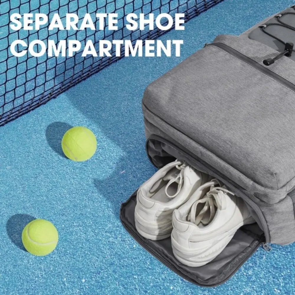 

Super Large Capacity Tennis Racket Bag Adjustable Waterproof Tennis Backpack Pure Color Comfortable Sports Fitness Bag Women