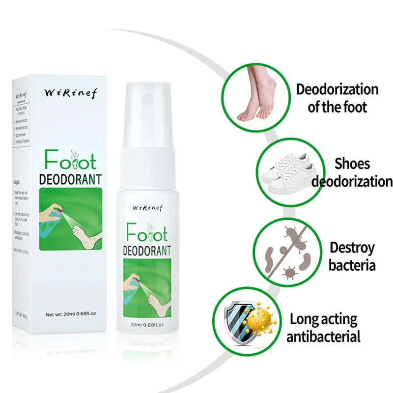 Foot Odor Spray Deodorant Odor Removal Spray Foot Artifact Footwear And Socks Feet Serum Anti-itch Anti-sweat Powder Foot Care