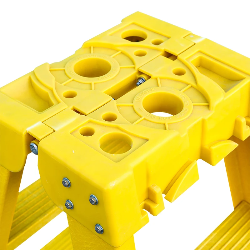 양면 유리섬유 접이식 사다리 (공구 트레이 포함)