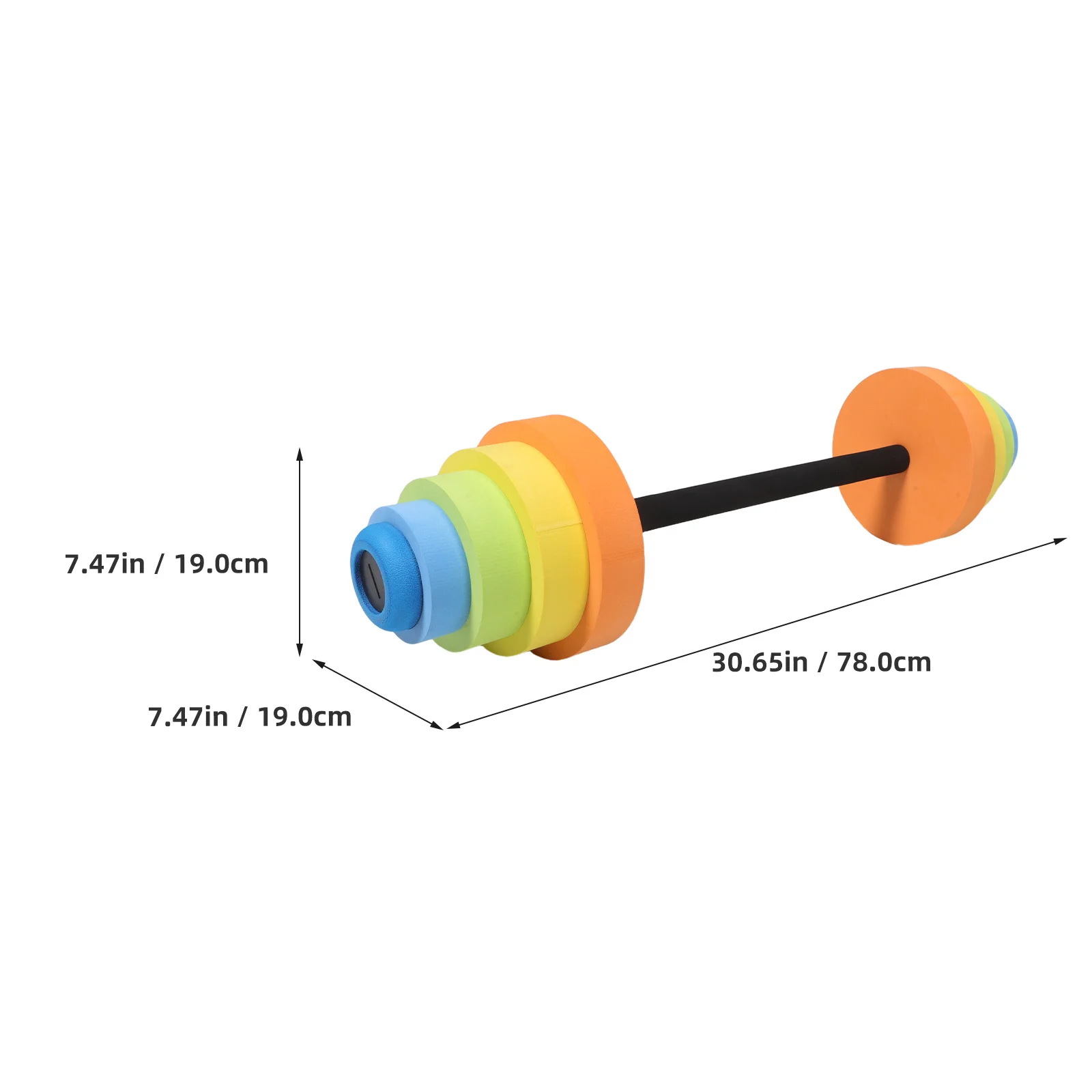 Wasserhanteln-Set für Kinder, Eva, leicht, schwimmend, verstellbare Schwimmgewichte für Poolübungen, Krafttraining, Wasser