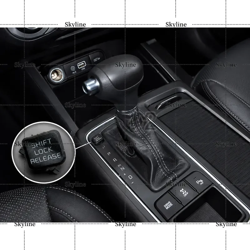 Car Shifting Lock Covers Shift Lever Release Cover Transmission Gear Knob Trim For Kia Sorento 2016 2017 2018 Auto Interior