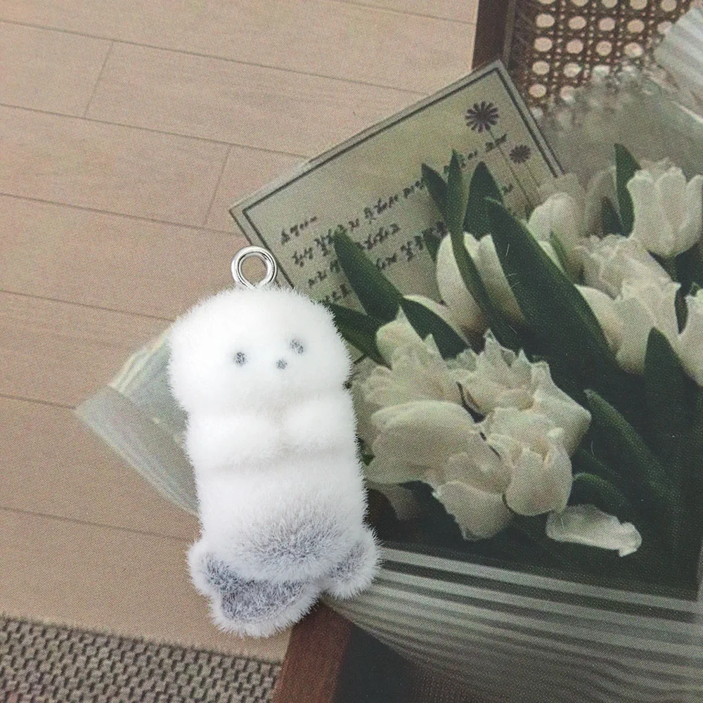 

WZNB 10 шт. брелоки-подвески из смолы в виде морского ласки с флокированием, для изготовления украшений, цепочек для телефонов, брелоков для ключей, аксессуаров для серег