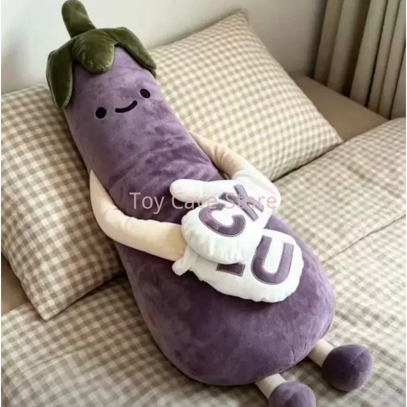 Eggplant King Sleep-Assisting Pillow Doll Patting Soothing  Mango Shaped Removable Washable Comfort Plush Pillow Birthday Gifts