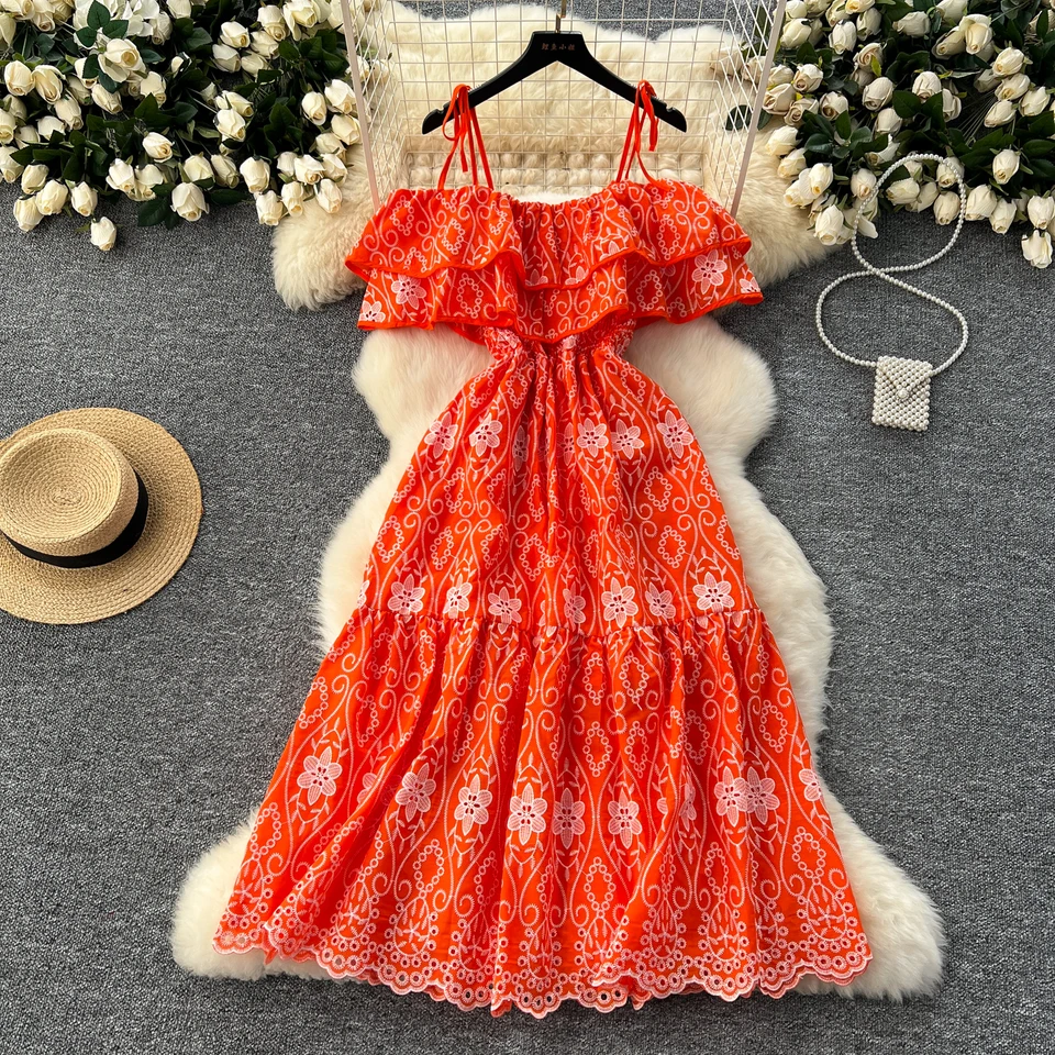 korean orange dress RESTOCK11: Yasmin Wrap Maxi Dress in Maple