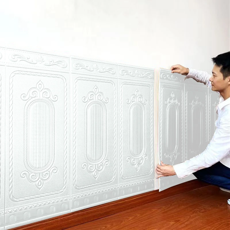 

90 см * 70 см 3D водонепроницаемые влагостойкие обои для гостиной, спальни, стены, изголовье, мягкая упаковка, обои, самоклеящаяся живопись