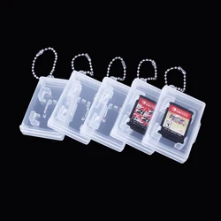 Mini Portable Pocket Game Cartridge + Micro SD TF Card Storage Display Box Holder for Nintendo Switch Series W/T Keychain