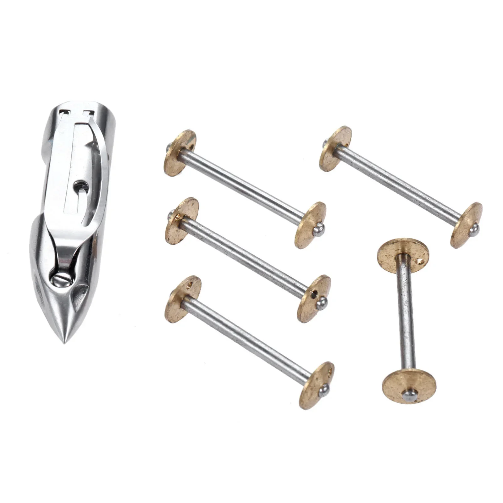 6pcs/set Metal Shuttle 1 Case+ 5 Bobbin 83505+8228 Multifunctional Cut Thread Tool Stop Spin Sewing Machine Single 27,28,127&128