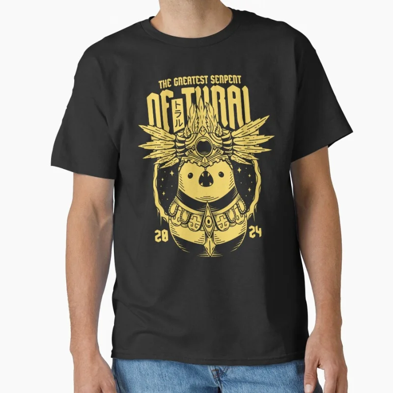 

The Greatest Serpent of Tural final fantasy xiv ff14 T Shirt for men 100% cotton large size Adult tops S-6XL