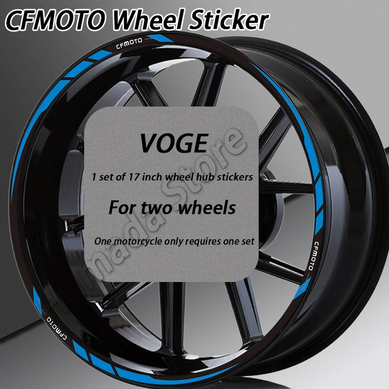 17“ Reflective Motorcycle accessories  Wheel Sticker Rim Stripe Decal For  CFMOTO 250sr nk250 nk150 450sr NK400 NK600